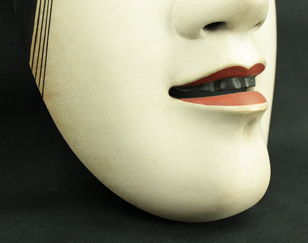 小倉宗広 Ogura Soko (b1969) 孫次郎 Magojiro - Young Female Mask / Japanese Traditional Noh Wooden Carving Mask with Double Box VA866 - Image 7