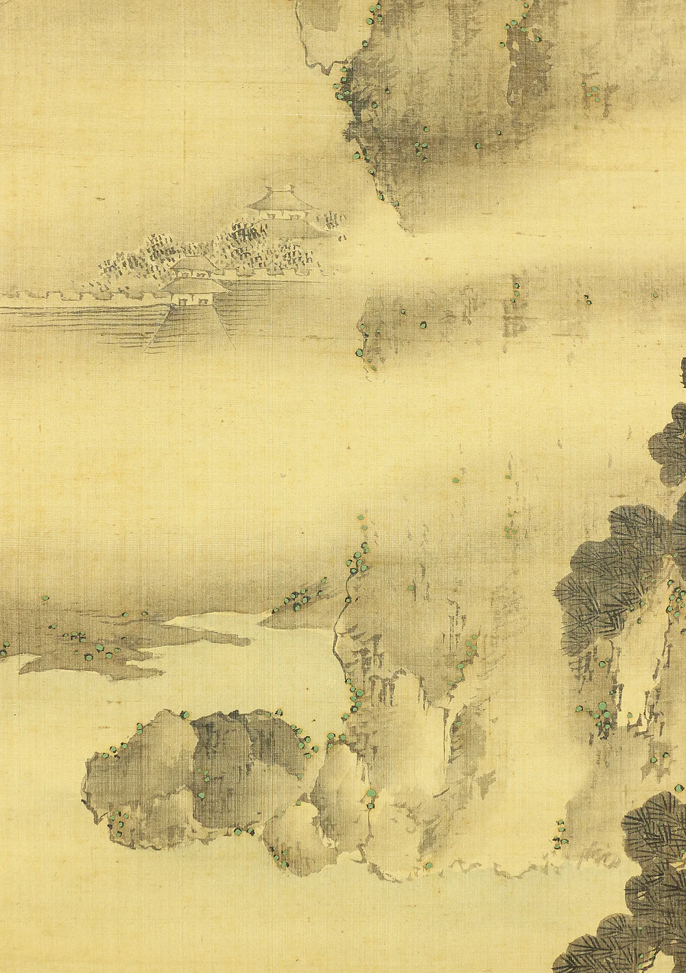 岡島清曠 Okajima Seiko (1828-1877) Japanese art kakejiku kakemono wall hanging scroll / 赤壁山水 Red Cliff Landscape - Sightseeing Boat under Moon and Cliff with Box RB554 - Image 8