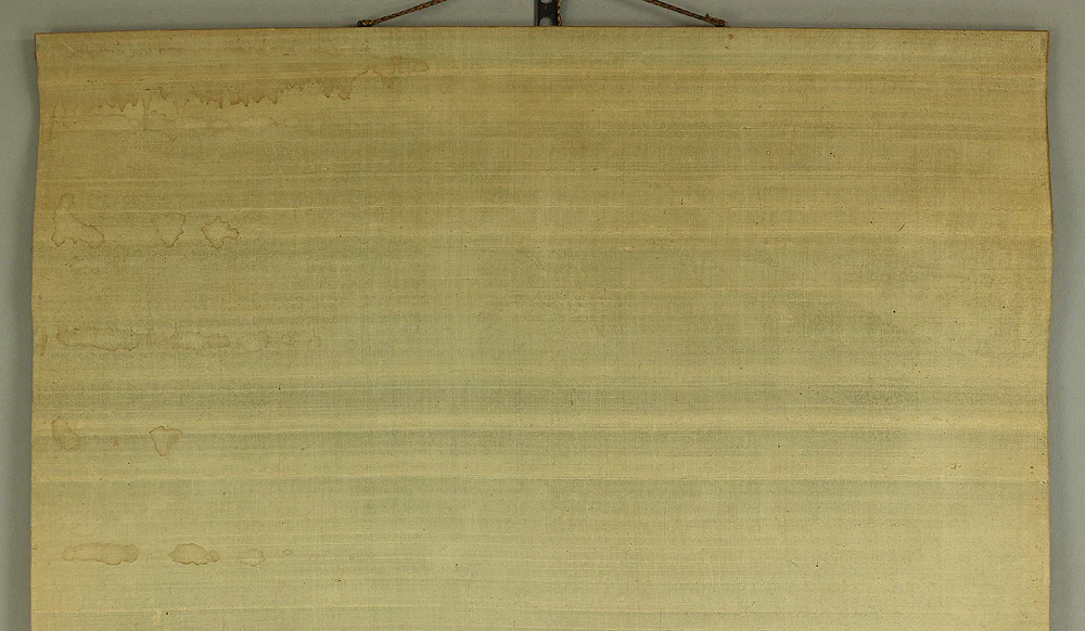 奥原晴湖 Okuhara Seiko (1837-1913) Japanese antique art kakejiku kakemono wall hanging scroll / Sailing Boat and Hermitage Landscape Sansui RA568 - Image 3