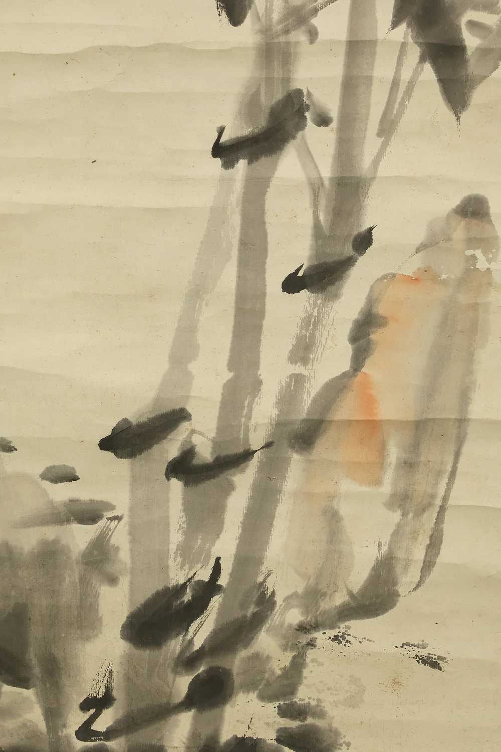 奥原晴湖 Okuhara Seiko (1837-1913) Japanese art kakejiku kakemono wall hanging scroll / Bamboo and Bamboo Shoots RE453 - Image 10