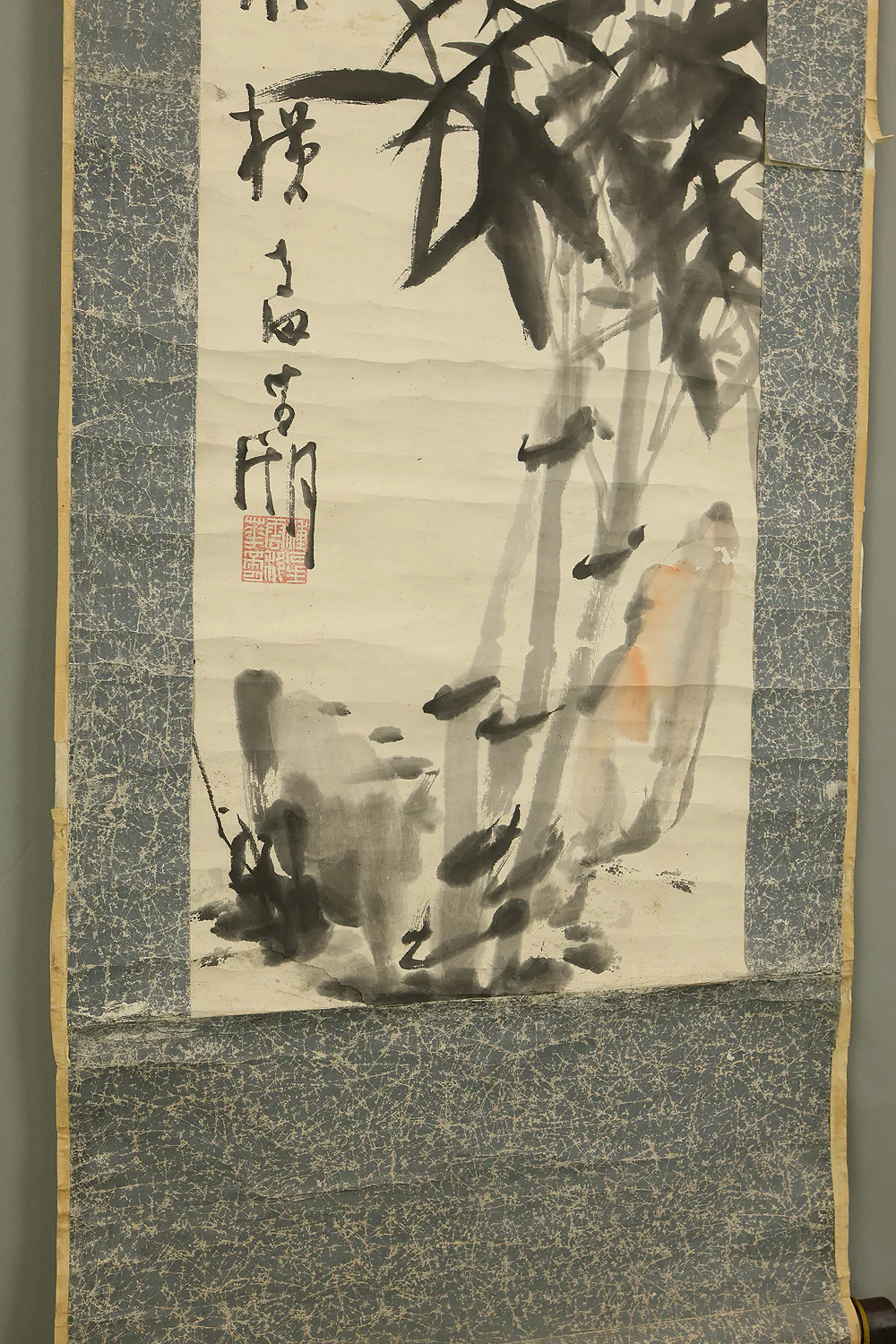 奥原晴湖 Okuhara Seiko (1837-1913) Japanese art kakejiku kakemono wall hanging scroll / Bamboo and Bamboo Shoots RE453 - Image 16