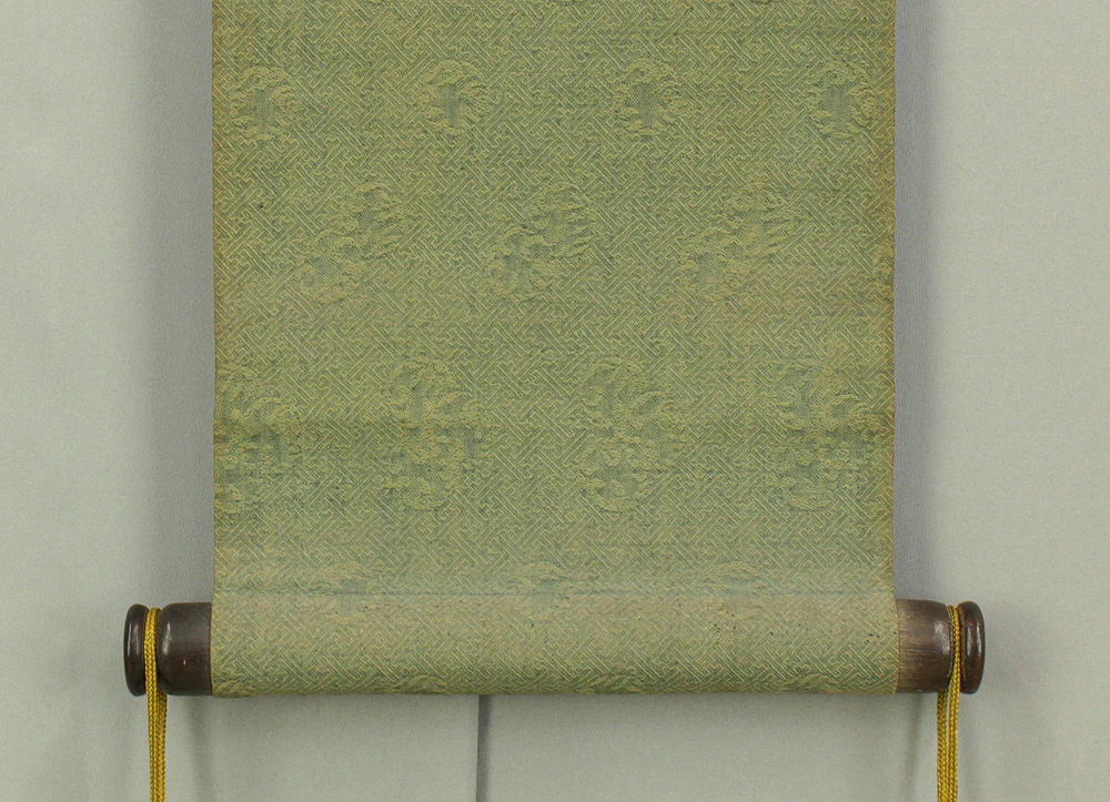 奥原晴湖 Okuhara Seiko (1837-1913) Japanese art Paired kakejiku kakemono wall hanging scrolls / Twin Cranes, Willows and Arbor Landscape RC984 - Image 22