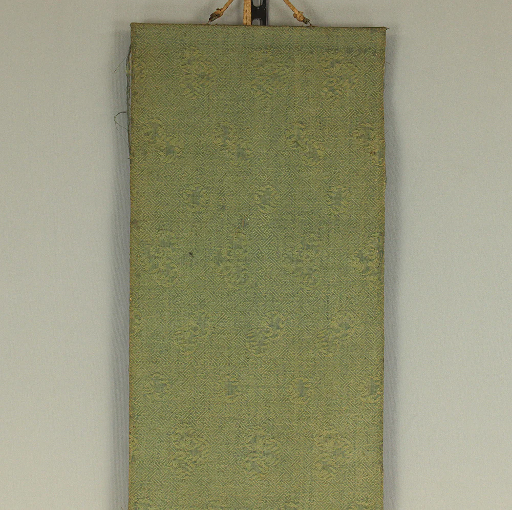 奥原晴湖 Okuhara Seiko (1837-1913) Japanese art Paired kakejiku kakemono wall hanging scrolls / Twin Cranes, Willows and Arbor Landscape RC984 - Image 3