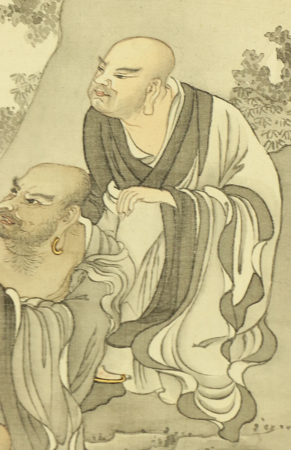 奥村恭法 Okumura Kyoho (b1865) Japanese art kakejiku kakemono wall hanging scroll / 十六羅漢 Juroku Rakan with Original Box (Tomobako) RB859 - Image 12