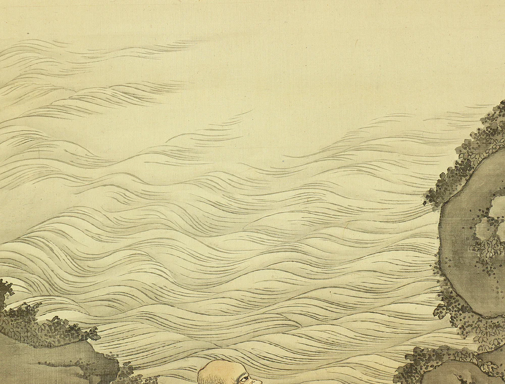 奥村恭法 Okumura Kyoho (b1865) Japanese art kakejiku kakemono wall hanging scroll / 十六羅漢 Juroku Rakan with Original Box (Tomobako) RB859 - Image 15