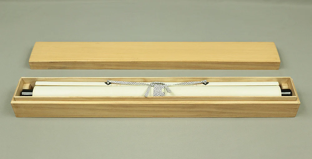 小室大心 Omuro Daishin (b1919) Daitoku-ji Japanese Zen kakejiku kakemono wall hanging scroll / 喫茶去 Kissako with Original Box (Tomobako) RB363 - Image 12