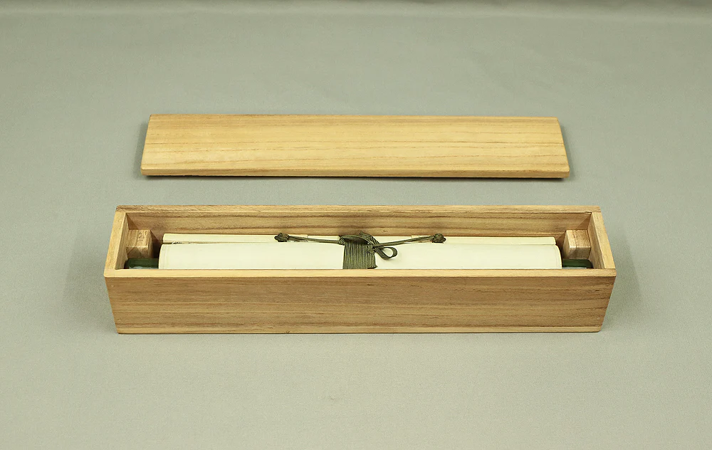 大橋香林 Oohashi Korin(1901~1983)Daitoku-ji Japanese Zen kakejiku kakemono wall hanging scroll / 閑坐聴松風 Kanzashite Shofuwo Kiku with Original Box (Tomobako) RC325 - Image 11