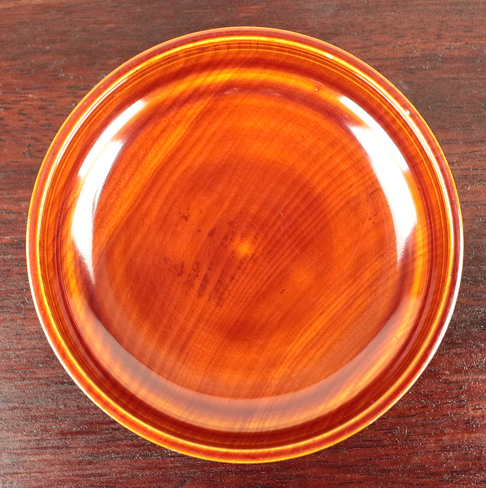 西條一斎 Saijo Issai (b1937) Shunkei-Nuri Gold Lacquered Raden Mother of Pearl Natsume Tea Caddy 'Country House and Pine Tree' / Japanese tea ceremony utensil with Original Box (Tomobako) VA243 - Image 31