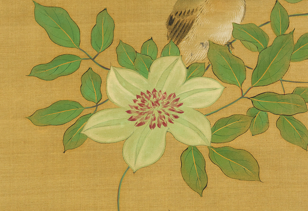 酒井抱一 Sakai Hoitsu (1761-1828) Japanese art kakejiku kakemono wall hanging scroll / Cretimus and Two Little Birds RE140 - Image 13