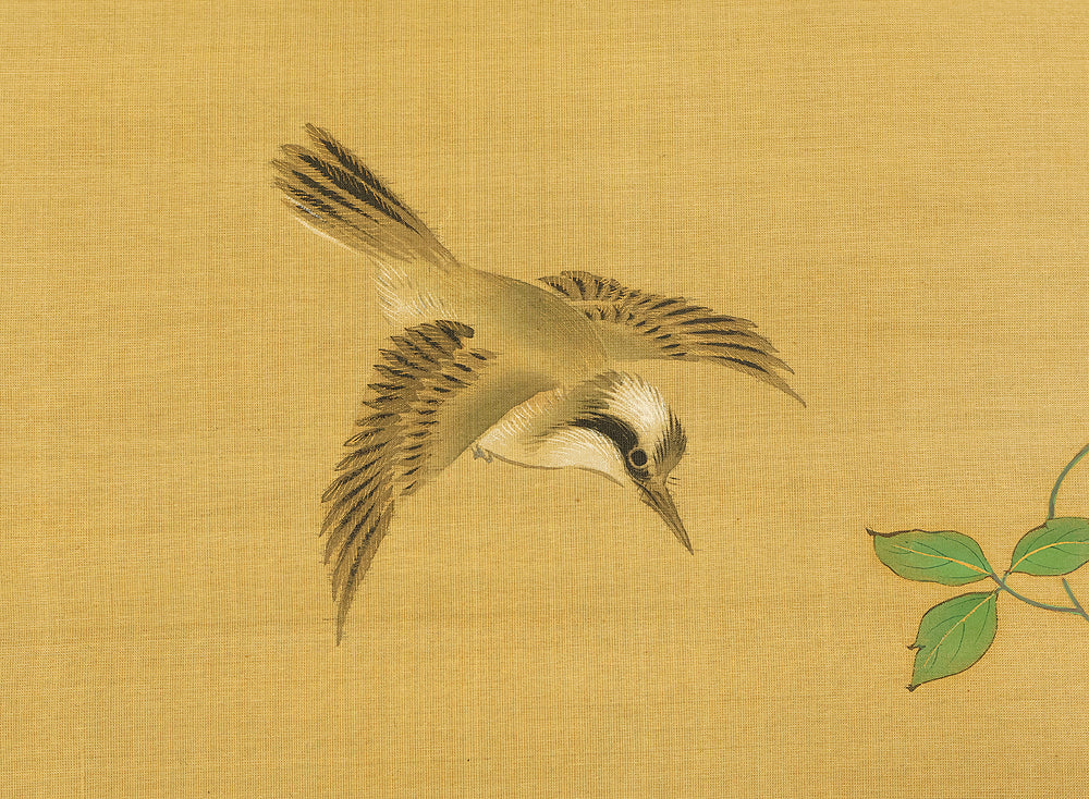 酒井抱一 Sakai Hoitsu (1761-1828) Japanese art kakejiku kakemono wall hanging scroll / Cretimus and Two Little Birds RE140 - Image 6