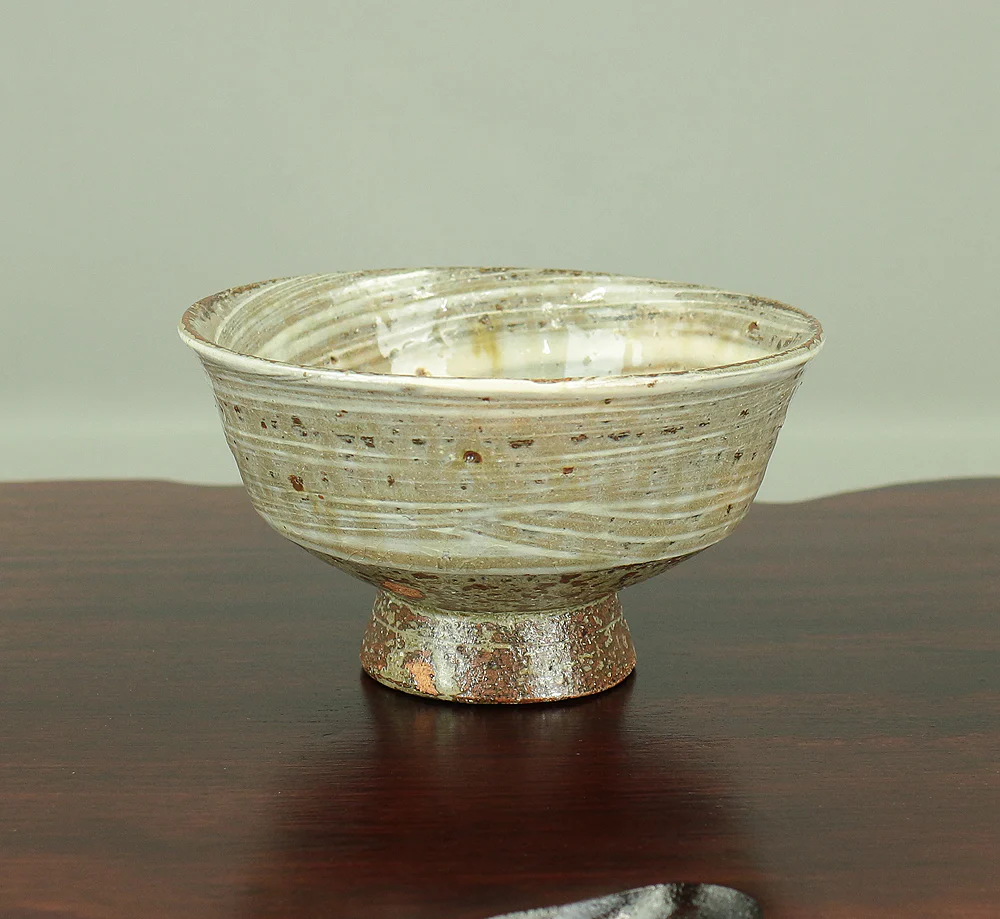 笹山登古 Sasayama Toko (b 1929) Takatori ware Tea Bowl with Original Box / Japanese Tea Ceremony Utensil VA150 - Image 2