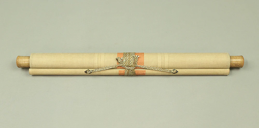 Order item:仙厓義梵 Sengai Gibon (1750-1837) Japanese antique art kakejiku kakemono wall hanging scroll / Torii Shrine Gate and Island Scenery 朝夕に見れハ~ RB510 - Image 12
