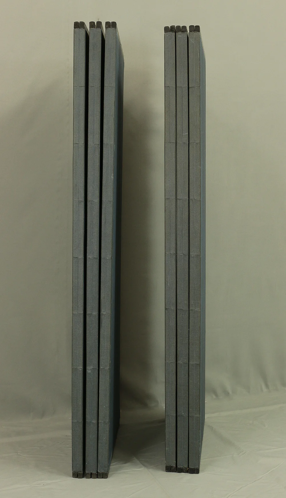 瀬尾玉嶺 Seo Gyokurei Japanese Silver Framed Pair of Byobu Folding screens Room divider 6 panels 'Seasonal Sansui Landscape, Flowers and Birds' VA215 - Image 103