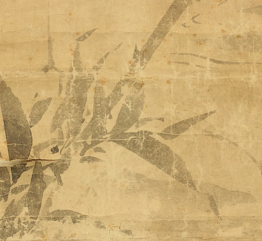 雪村周継 Sesson Shukei (b1504) Japanese art kakejiku kakemono wall hanging scrolls / Tortoise and Bamboo with Black Persimmon Box RB424 - Image 7