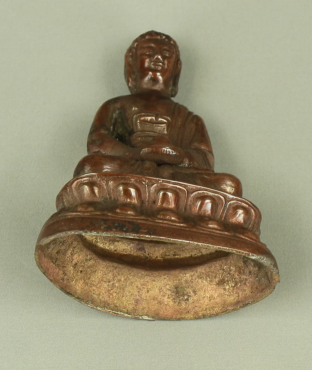 釈迦如来 Shaka Nyorai (Shakyamuni Buddha) Buddhism Bronze Statue Sculpture VA195 - Image 19