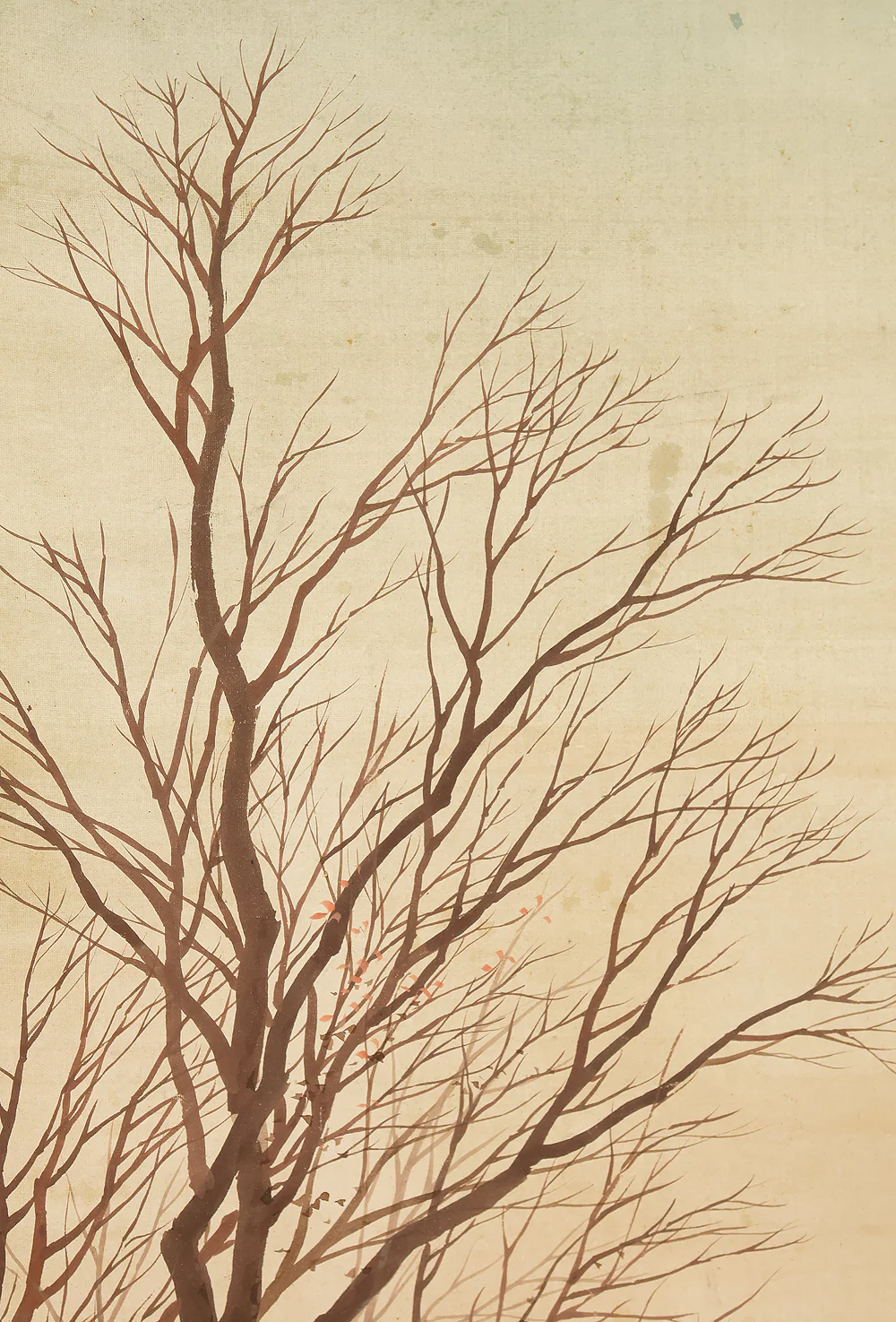司馬江漢 Shiba Kokan (1747-1818) Japanese antique art kakejiku kakemono wall hanging scroll / Autumn Village Scenery by Stream with Appraised Double Box RE204 - Image 6