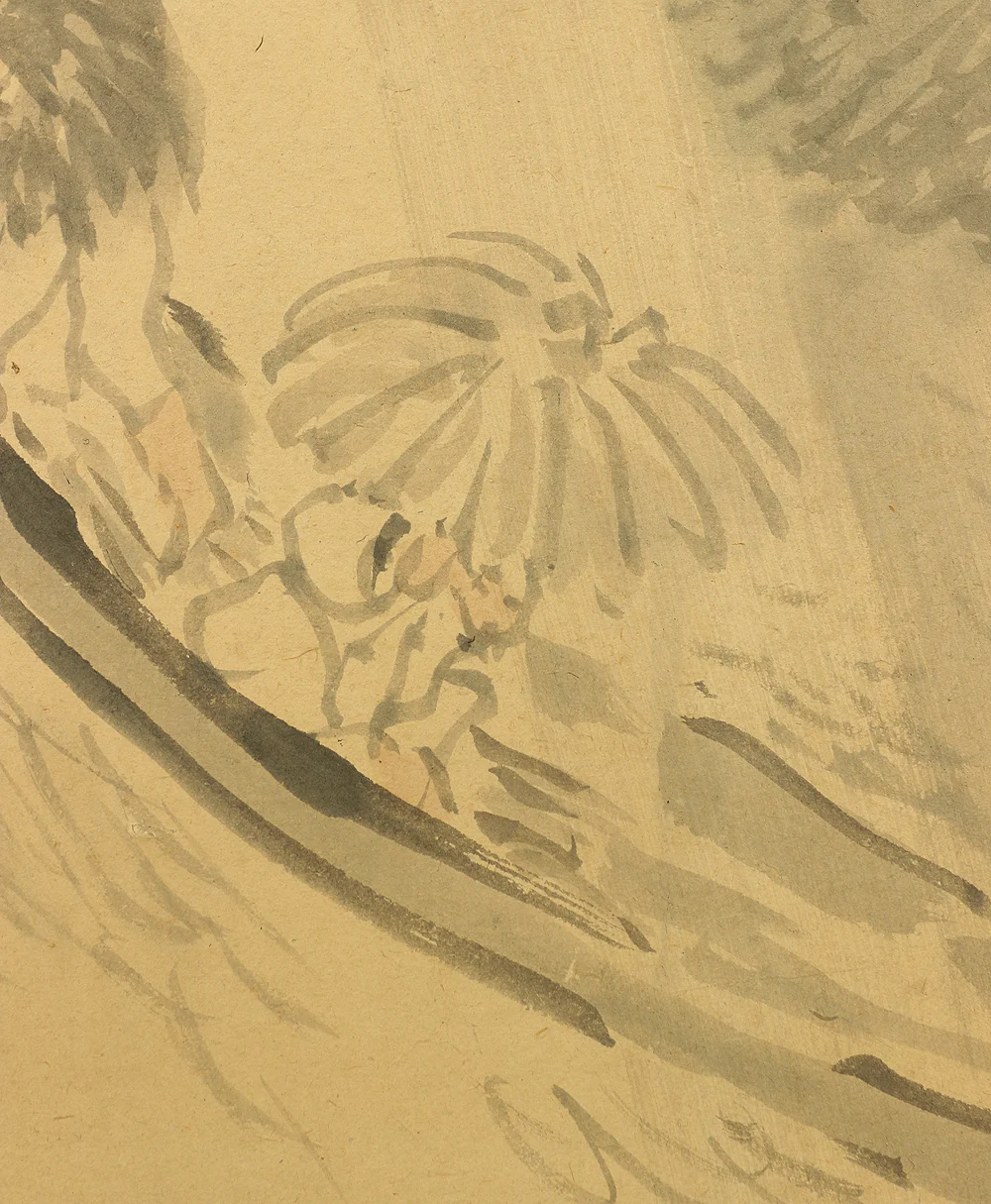 塩川文麟 Shiokawa Bunrin (1808-1877) Gold Framed 'Four Season's (Spring Summer Autumn Winter) Sansui Landscape' Paired Two Panels Byobu Folding Screens Room Dividers VA356 - Image 21