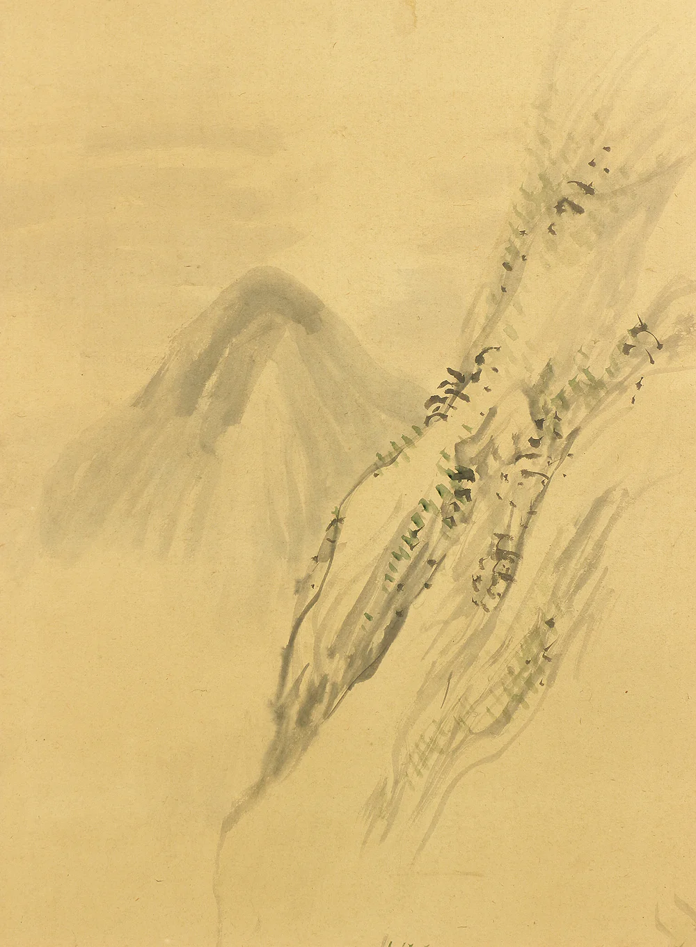 塩川文麟 Shiokawa Bunrin (1808-1877) Gold Framed 'Four Season's (Spring Summer Autumn Winter) Sansui Landscape' Paired Two Panels Byobu Folding Screens Room Dividers VA356 - Image 8
