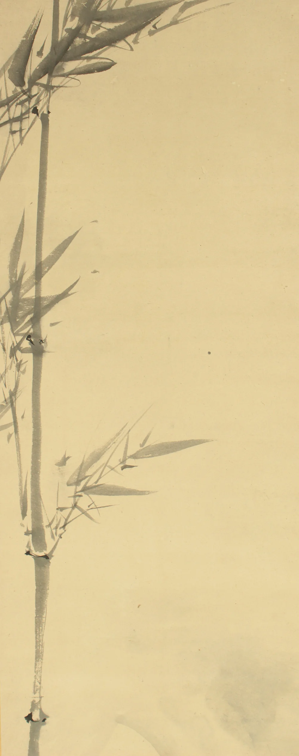 塩川文麟 Shiokawa Bunrin (1808-1877) Japanese antique art Paired kakejiku kakemono wall hanging scrolls / Sun and Moon, Pine Bamboo with Box RC754 - Image 16