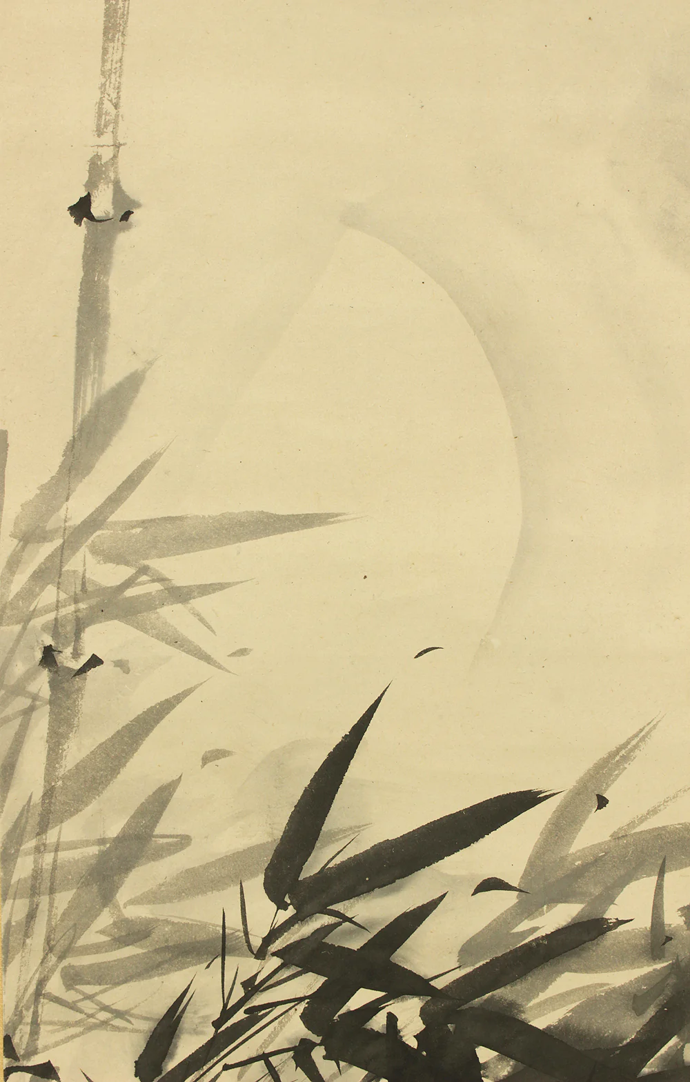 塩川文麟 Shiokawa Bunrin (1808-1877) Japanese antique art Paired kakejiku kakemono wall hanging scrolls / Sun and Moon, Pine Bamboo with Box RC754 - Image 20