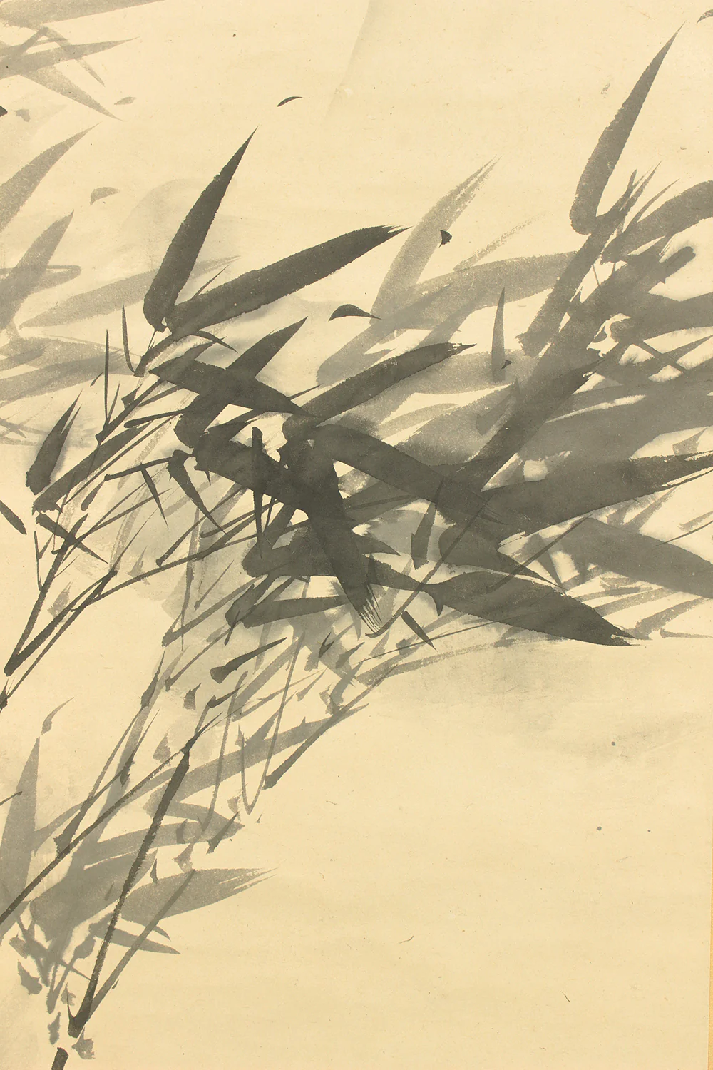 塩川文麟 Shiokawa Bunrin (1808-1877) Japanese antique art Paired kakejiku kakemono wall hanging scrolls / Sun and Moon, Pine Bamboo with Box RC754 - Image 21