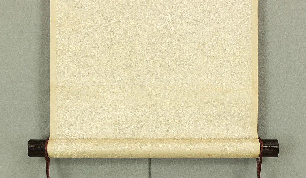 菅井梅関 Subai Baikan (1784-1844) Japanese antique art kakejiku kakemono wall hanging scroll / Arbor Landscape Sansui with Box W931 - Image 9