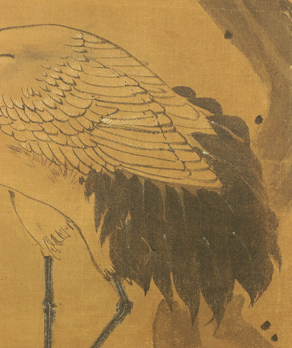 鈴木松年 Suzuki Shonen (1848-1918) Japanese Pair of Room divider Byobu 6 panels Folding screen / Shoki, Kiyomizu-dera in autumn, Dragon, Tiger, Chicken, Hotei, Pine Tree, Kiyomizu-dera in winter, Crane, Jurojin, Arashiyama in spring etc V888 - Image 75