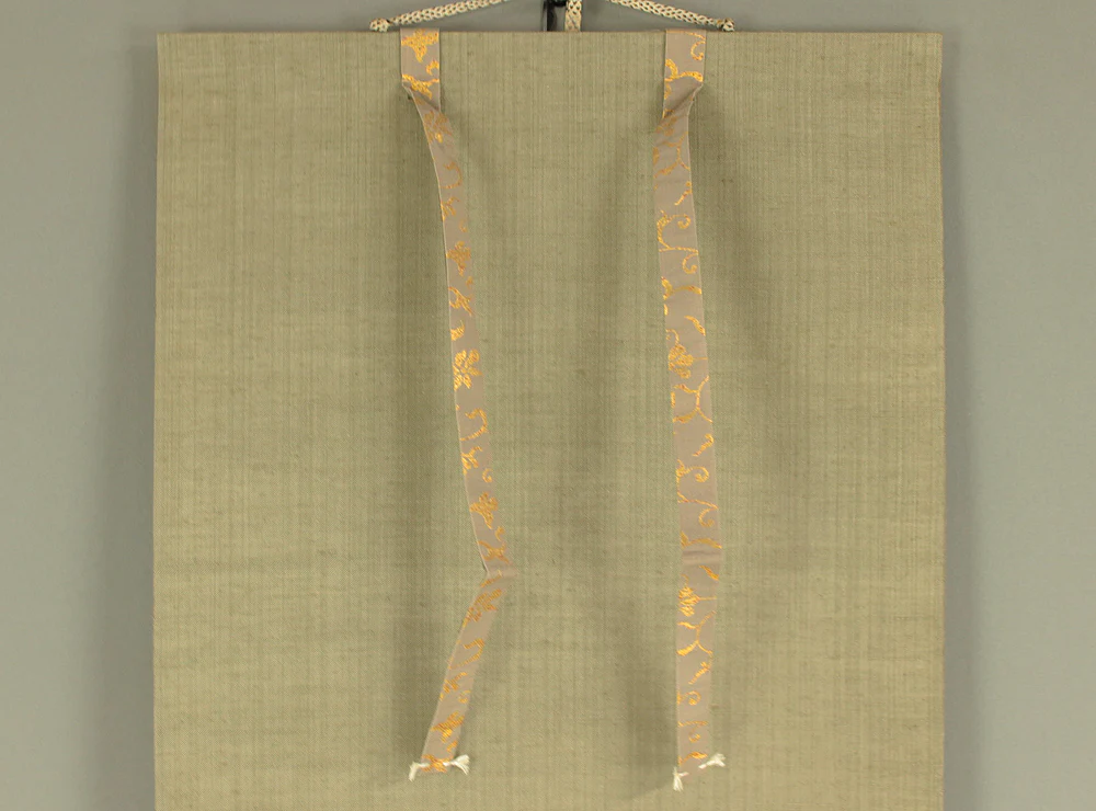 立花大亀 Tachibana Daiki (1899-2005) Daitoku-ji temple monk priest Japanese Zen kakejiku kakemono wall hanging scroll / 昨夜一聲雁 Sakuya Issei no Kari with Original Box (Tomobako) RD536 - Image 3