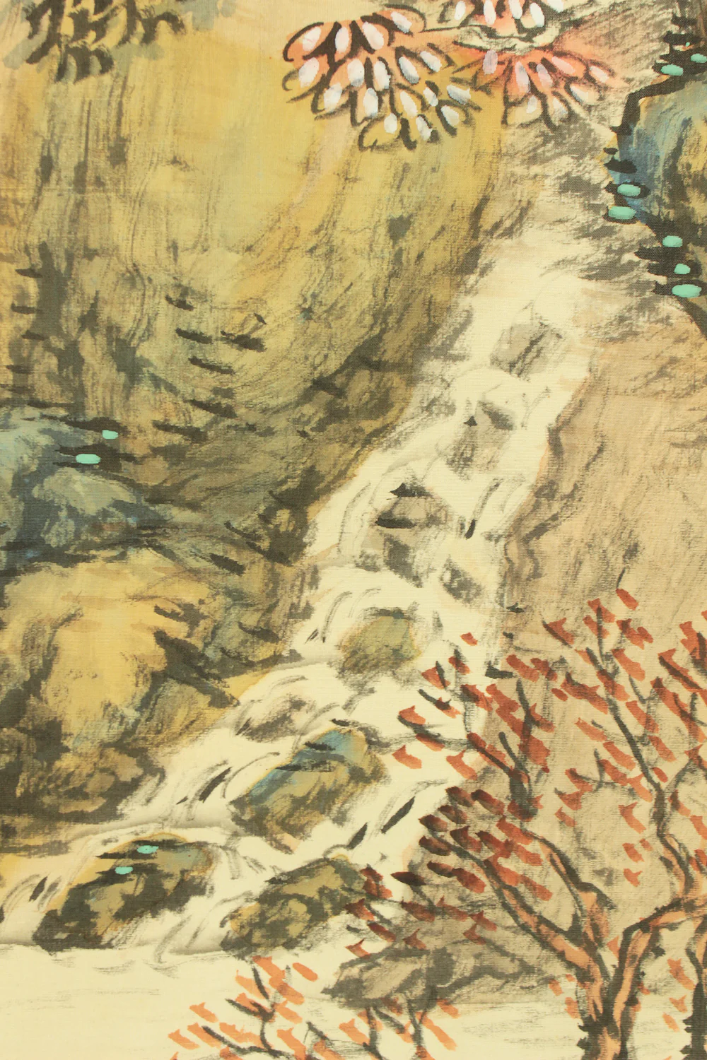 高須白雲 Takasu Hakuun (b1900) Japanese art kakejiku kakemono wall hanging scroll / 赤壁山水 Red Cliff Landscape - Sightseeing Boat under Moon and Cliff with Box RD327 - Image 19