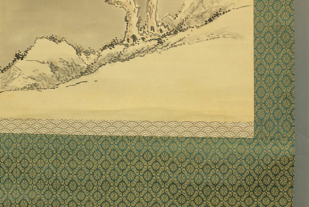 瀧脇晴華 Takiwaki Seika (1896-1949) Japanese art kakejiku kakemono wall hanging scroll / Winter Snow Landscape Sansui RD635 - Image 15