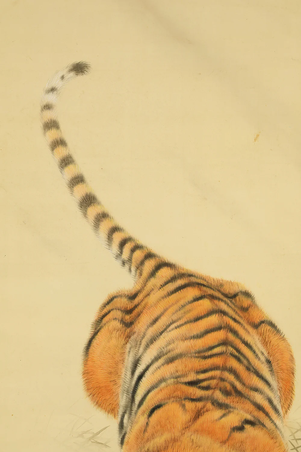 田中頼璋 Tanaka Raisho (1868-1940) Japanese art kakejiku kakemono wall hanging scroll / Roaring Fierce Tiger on Cliff RE425 - Image 5