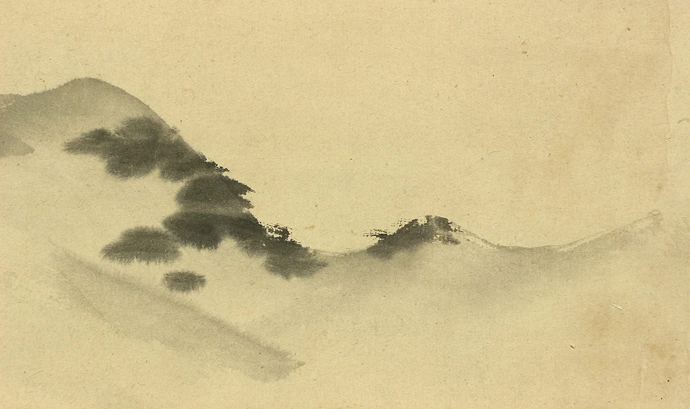 田中訥言 Tanaka Totsugen (1767-1823) Japanese antique art kakejiku kakemono wall hanging scroll / Mount Fuji Ink painting with Box RC342 - Image 9