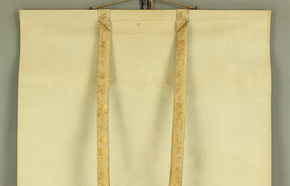 田中訥言 Tanaka Totsugen (1767-1823) Japanese antique art kakejiku kakemono wall hanging scroll / Spring and Autumn Mt. Fuji Landscape Sansui with Box A415 - Image 3