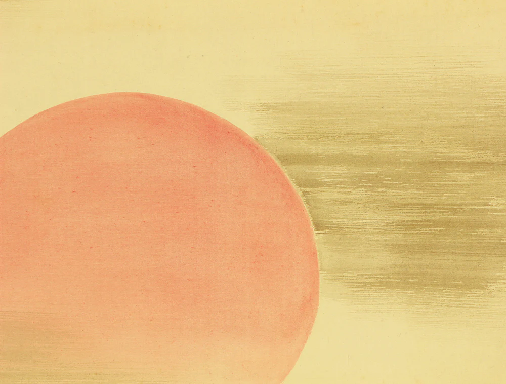 多田香疇 Tada Kochu (b1873) Japanese art Kakejiku Kakemono wall Hanging Scroll / Rising Sun and Waves with Box RD609 - Image 6