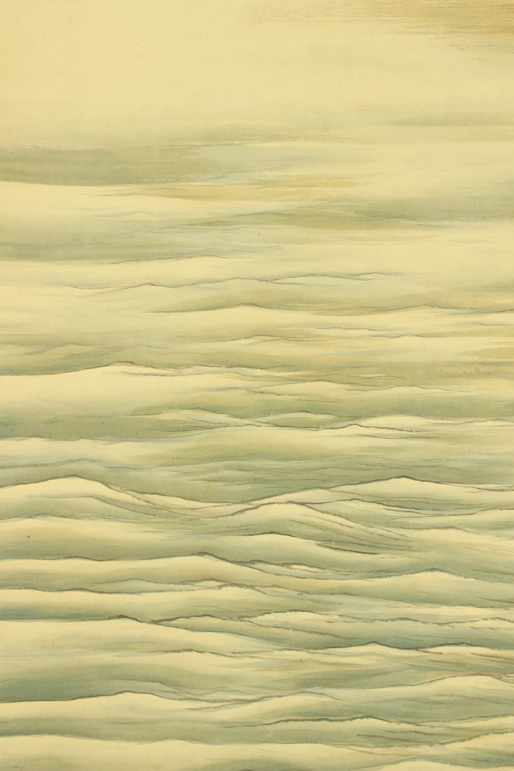 多田香疇 Tada Kochu (b1873) Japanese art Kakejiku Kakemono wall Hanging Scroll / Rising Sun and Waves with Box RD609 - Image 8