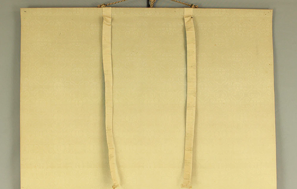 寺崎広業 Terasaki Kogyo (1866-1919) Japanese art Kakejiku Kakemono wall hanging scroll / Rising Sun and Waves RD603 - Image 3