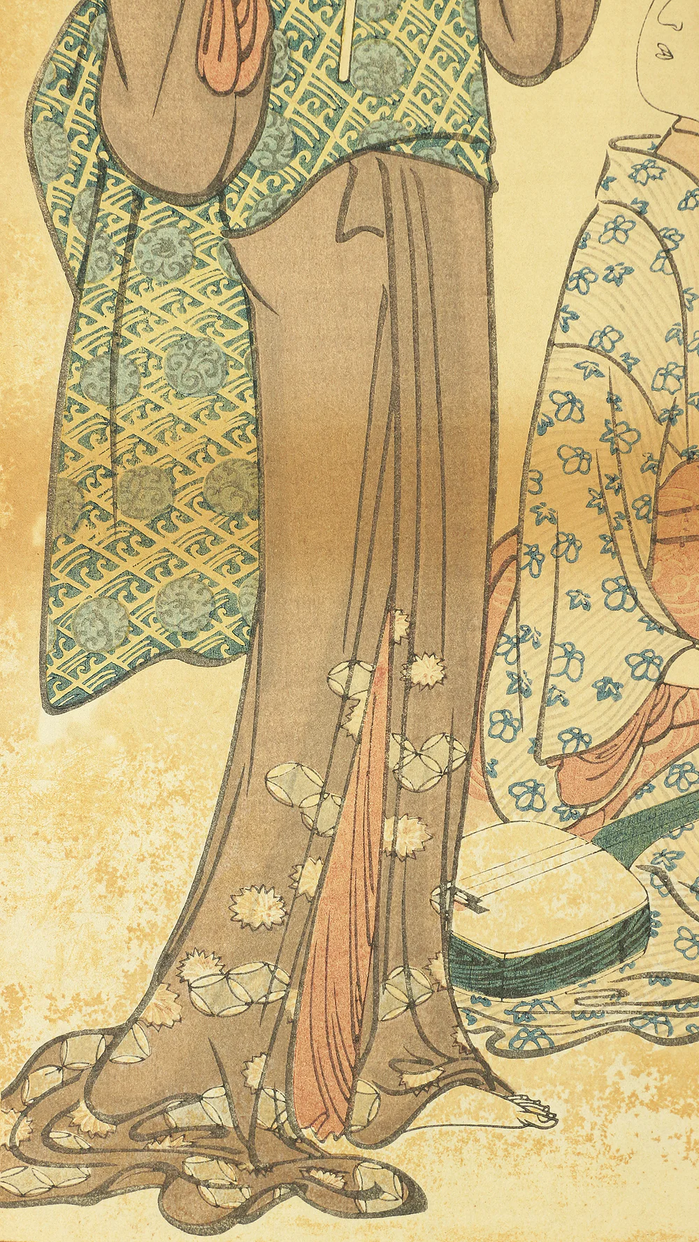 鳥居清長 Torii Kiyonaga (1752-1815) Japanese art Ukiyo-e woodblock print (Reprint) / 'Tosei Yuri Bijin Awase Saesuzumi' 当世遊里美人合 叉江涼 OW261 - Image 16
