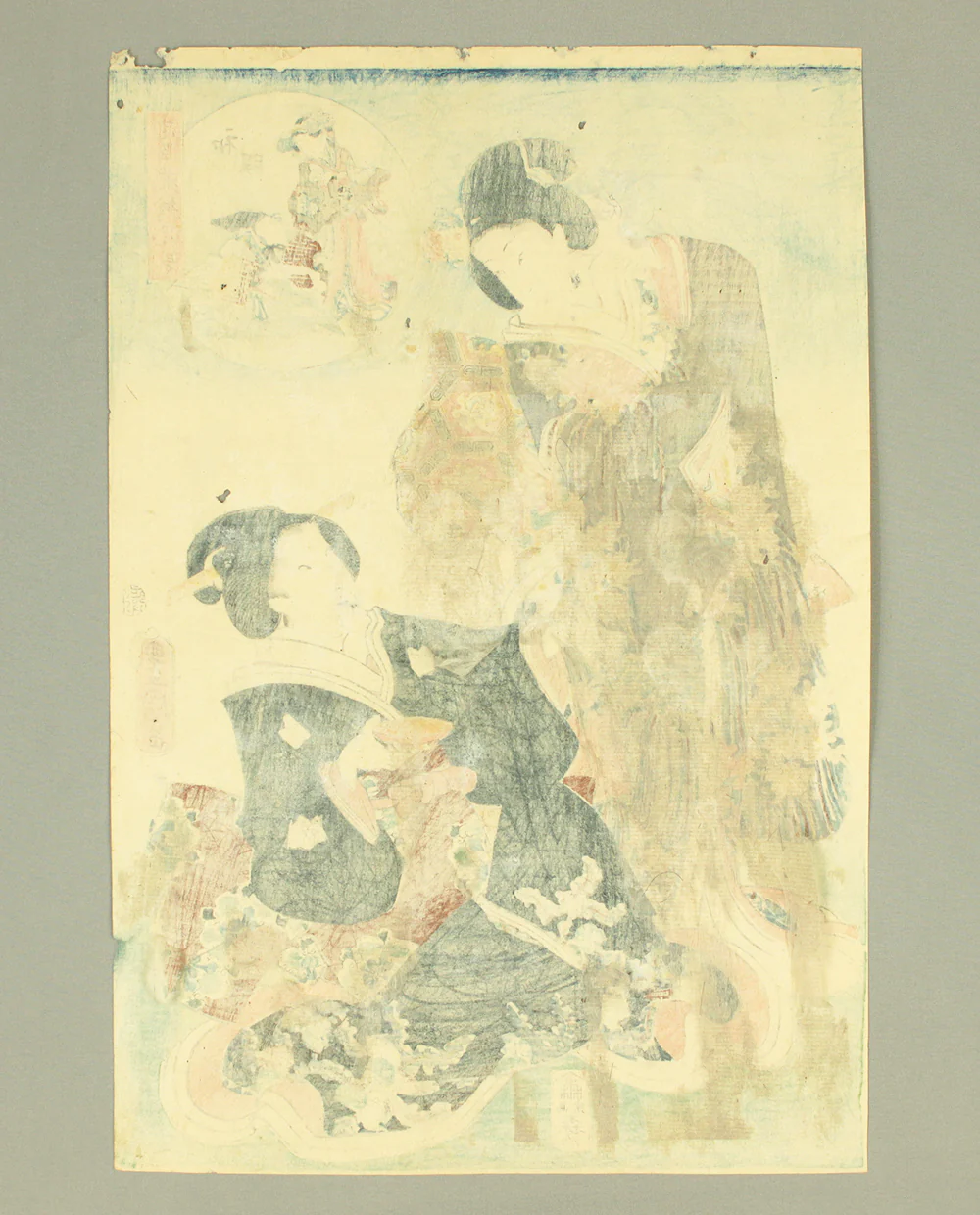 歌川国貞 Utagawa Kunisada (1786-1865) Japanese antique art Original Ukiyo-e woodblock print / 'Chusingura E Kyodai Shodan' 忠臣蔵絵兄弟初段 - 1859 (Ansei6) OW217 - Image 15