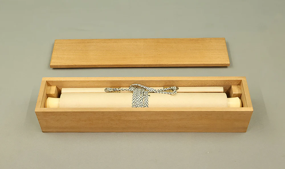 山田無文 Yamada Mumon (1900-1988) Myoshin-ji temple monk priest Japanese Zen kakejiku kakemono wall hanging scroll / 春入千林處々鶯 Haru Senrinniiru Shoshono Uguisu with Box RE856 - Image 12
