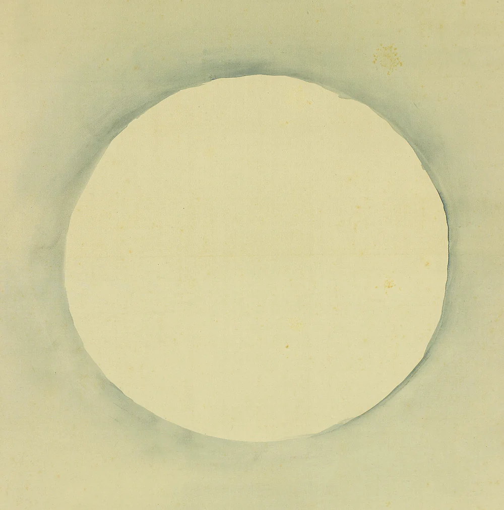 山本梅荘 Yamamoto Baiso 1917 Spring (Taisho 6) Japanese antique art Paired kakejiku kakemono wall hanging scrolls / 金烏玉兎 Sun & Moon with Original Box (Tomobako) A302 - Image 18