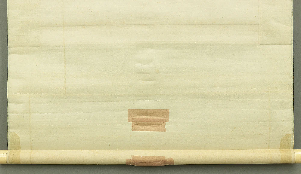 山本梅荘 Yamamoto Baiso 1917 Spring (Taisho 6) Japanese antique art Paired kakejiku kakemono wall hanging scrolls / 金烏玉兎 Sun & Moon with Original Box (Tomobako) A302 - Image 26