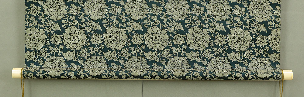 山岡鉄舟 Yamaoka Tesshu (1836-1888) Japanese antique art kakejiku kakemono wall hanging scroll / 誰解幽人幽意 慣看山鳥山花 Two Lines Calligraphy RC692 - Image 11