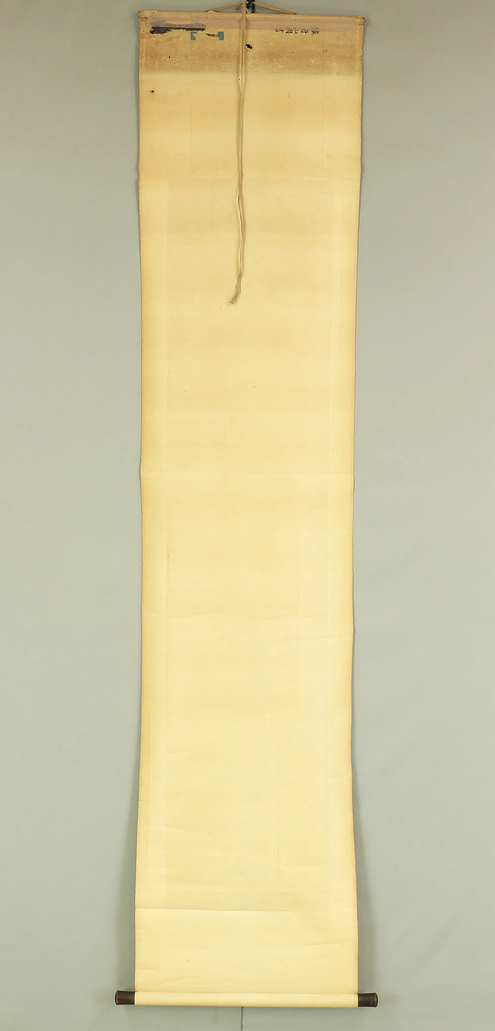 山岡鉄舟 Yamaoka Tesshu (1836-1888) Japanese antique art kakejiku kakemono wall hanging scroll / 疎簾微雨野松香 One Line Calligraphy with Box RB545 - Image 13