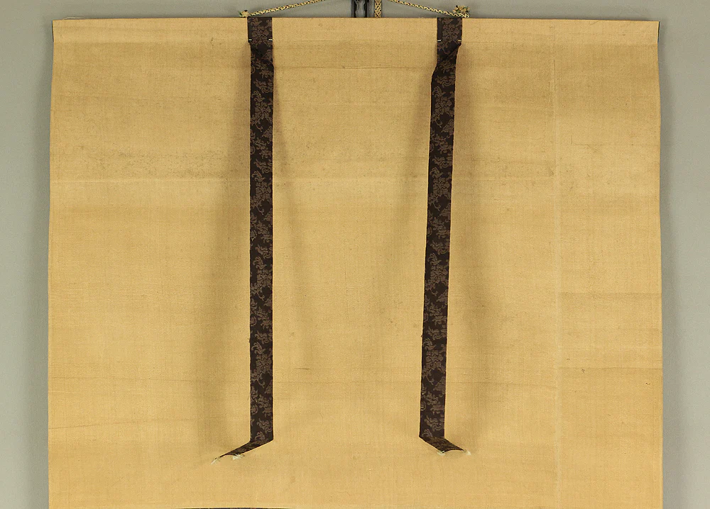 横山清暉 Yokoyama Seiki (1792-1864) Japanese antique art a set of three kakejiku kakemono wall hanging scrolls / Jurojin (God of longevity), Deer, White Plum, Bush Clover, Little Bird with Box RB682 - Image 3