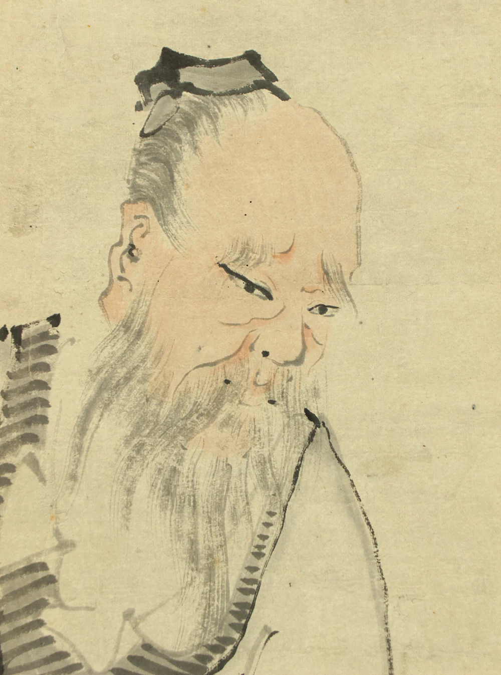 与謝蕪村 Yosa Buson (1716-1784) Japanese antique art kakejiku kakemono wall hanging scroll / 高士従僕 - Wise Man and Servant  with Box RD553 - Image 8