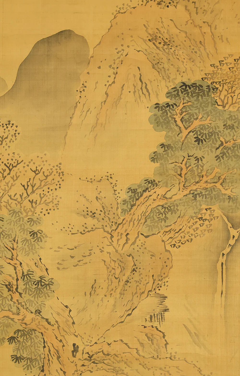 与謝蕪村 Yosa Buson (1716-1784) Japanese antique art kakejiku kakemono wall hanging scroll / Sansui Landscapes Traveller on Mountain Path with Box RD868 - Image 10
