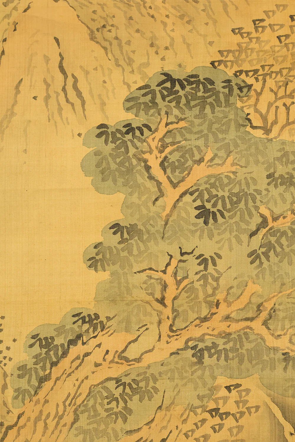 与謝蕪村 Yosa Buson (1716-1784) Japanese antique art kakejiku kakemono wall hanging scroll / Sansui Landscapes Traveller on Mountain Path with Box RD868 - Image 11