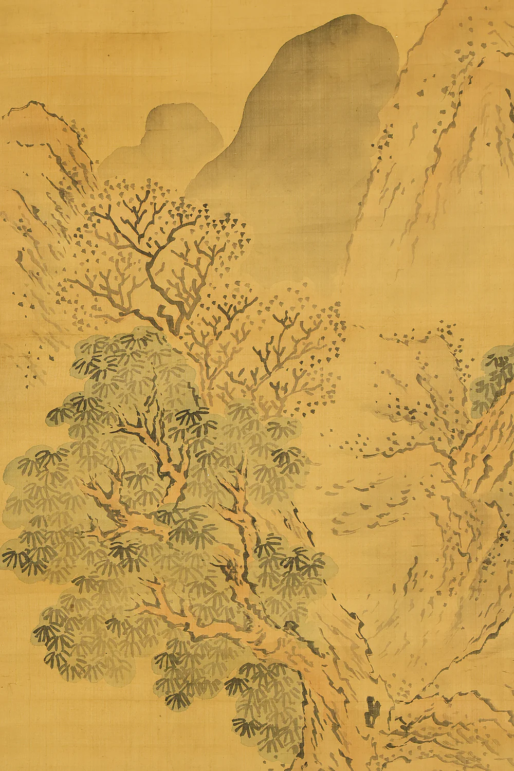 与謝蕪村 Yosa Buson (1716-1784) Japanese antique art kakejiku kakemono wall hanging scroll / Sansui Landscapes Traveller on Mountain Path with Box RD868 - Image 14