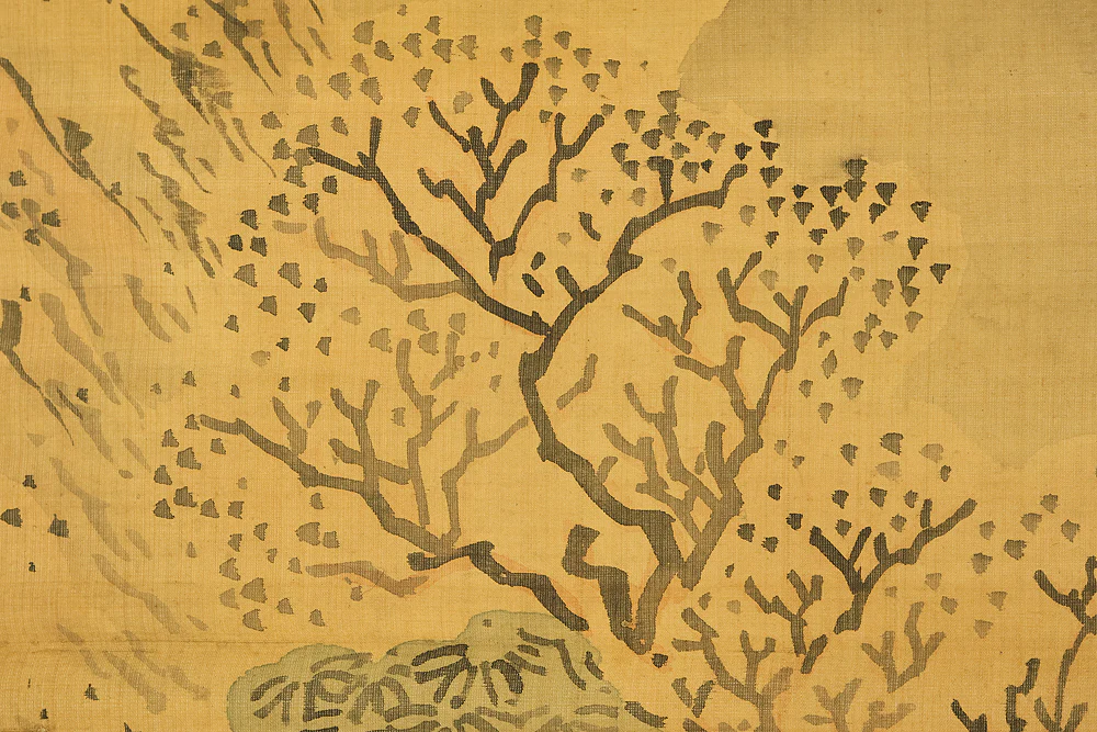 与謝蕪村 Yosa Buson (1716-1784) Japanese antique art kakejiku kakemono wall hanging scroll / Sansui Landscapes Traveller on Mountain Path with Box RD868 - Image 15
