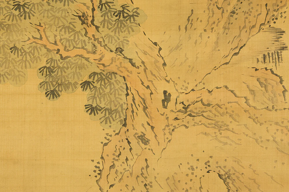 与謝蕪村 Yosa Buson (1716-1784) Japanese antique art kakejiku kakemono wall hanging scroll / Sansui Landscapes Traveller on Mountain Path with Box RD868 - Image 19
